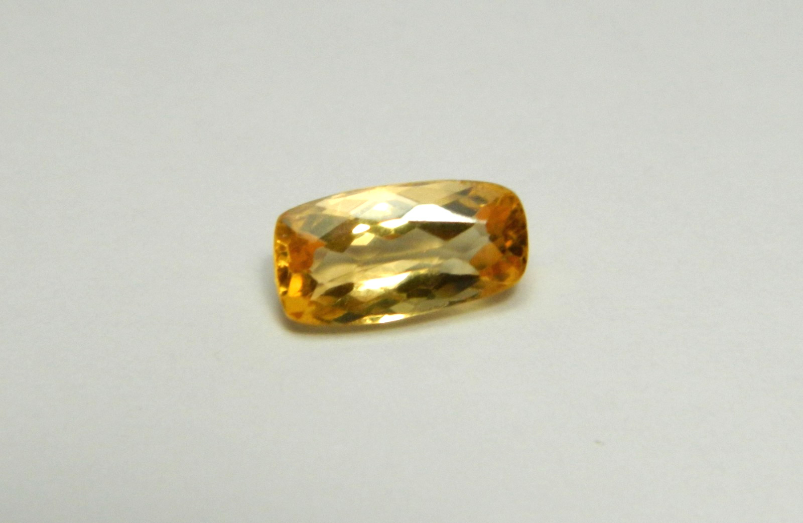 Imperial Topaz 1.12 Ct Clarity IF Cushion Cut Natural Golden Brazil I194