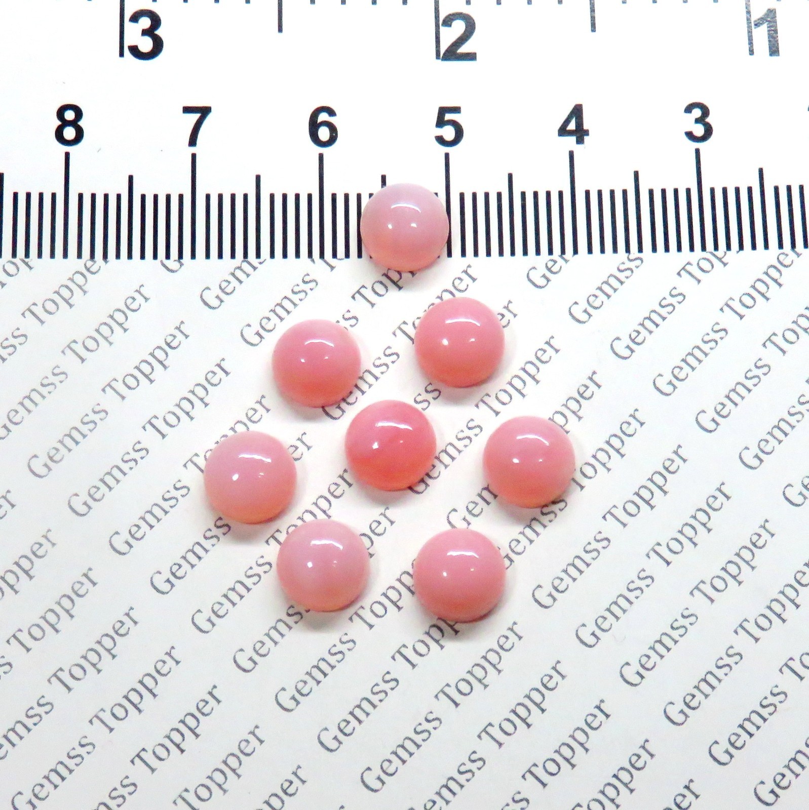 Pink Opal 3 mm to 10 mm Round Cabochon- Best Quality Gemstone For Jewelry