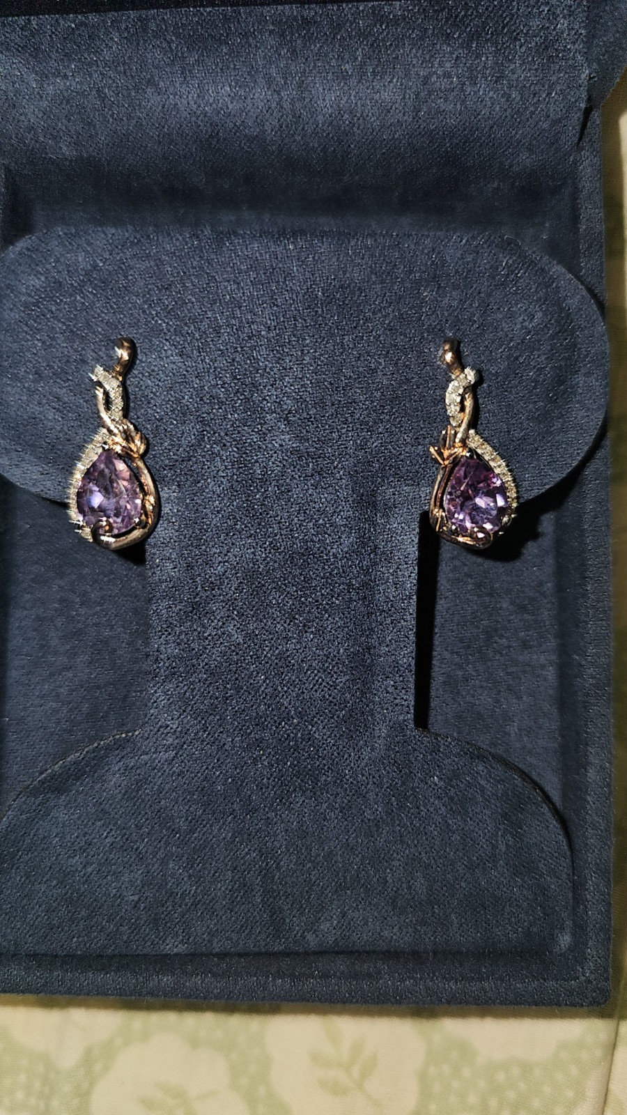 Jewelili Enchanted Disney Fine Jewelry Rapunzel Earrings for Women | 14K Rose Go