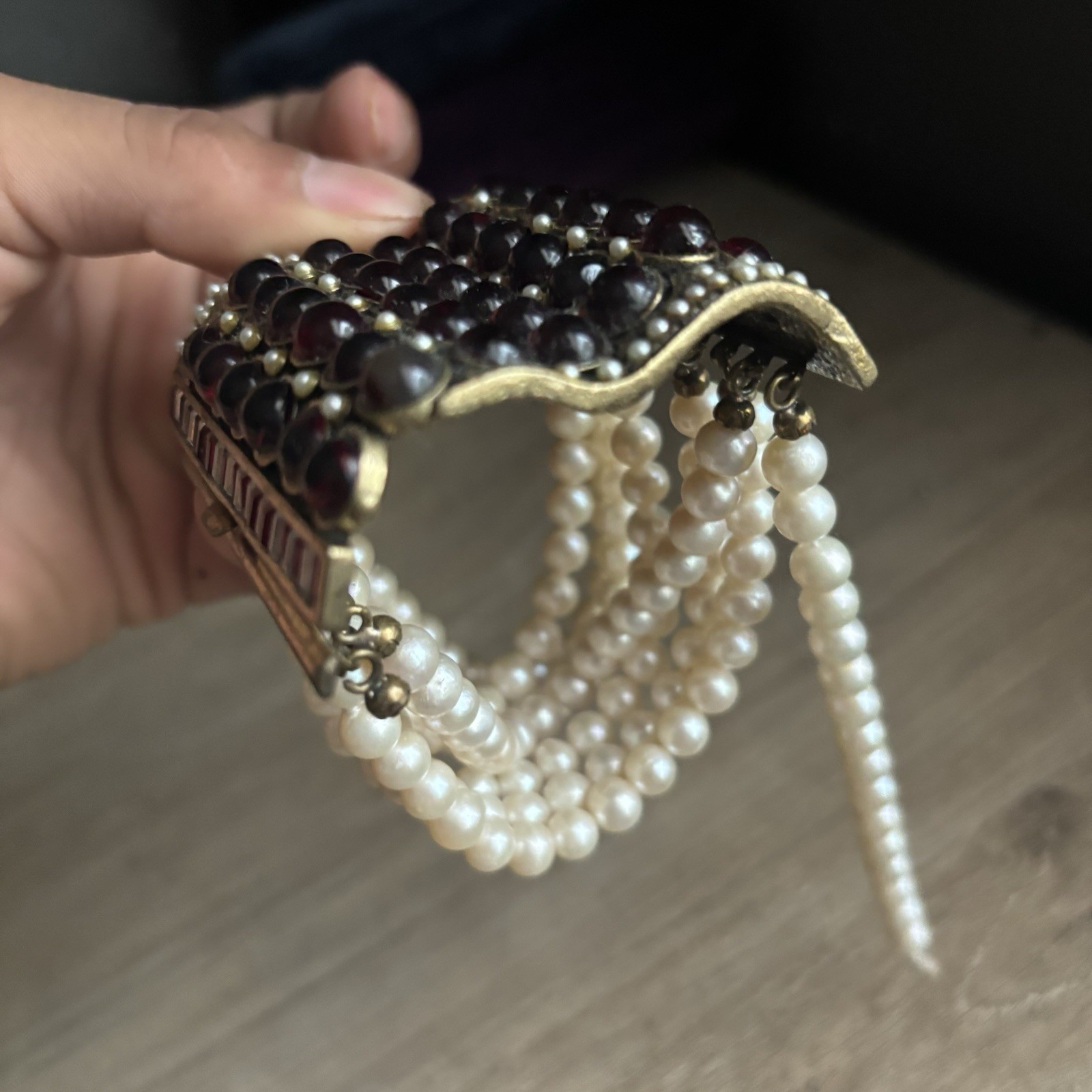Vintage Bijoux BEAUTIFUL gem Bracelet UNIQUE