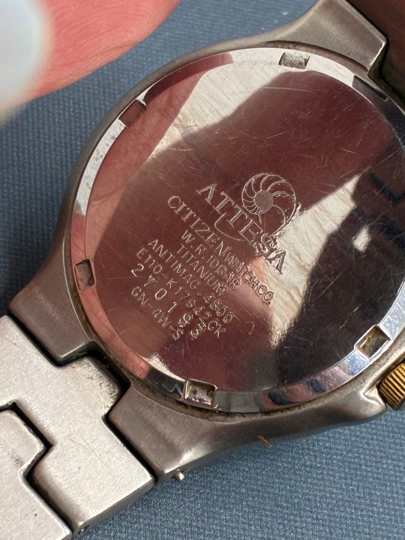 CITIZEN ATTESA Eco-Drive Titanium Watch E110 【USED】