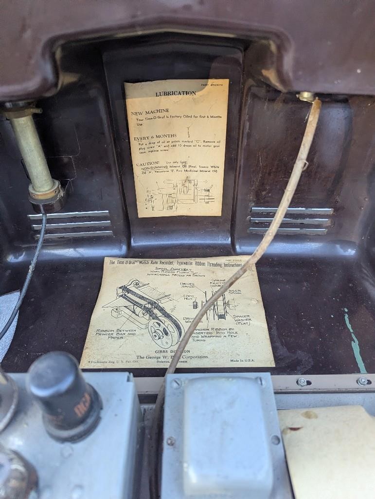 Paulson Time-O-Graf watchmaker timing tool Borg Corp.