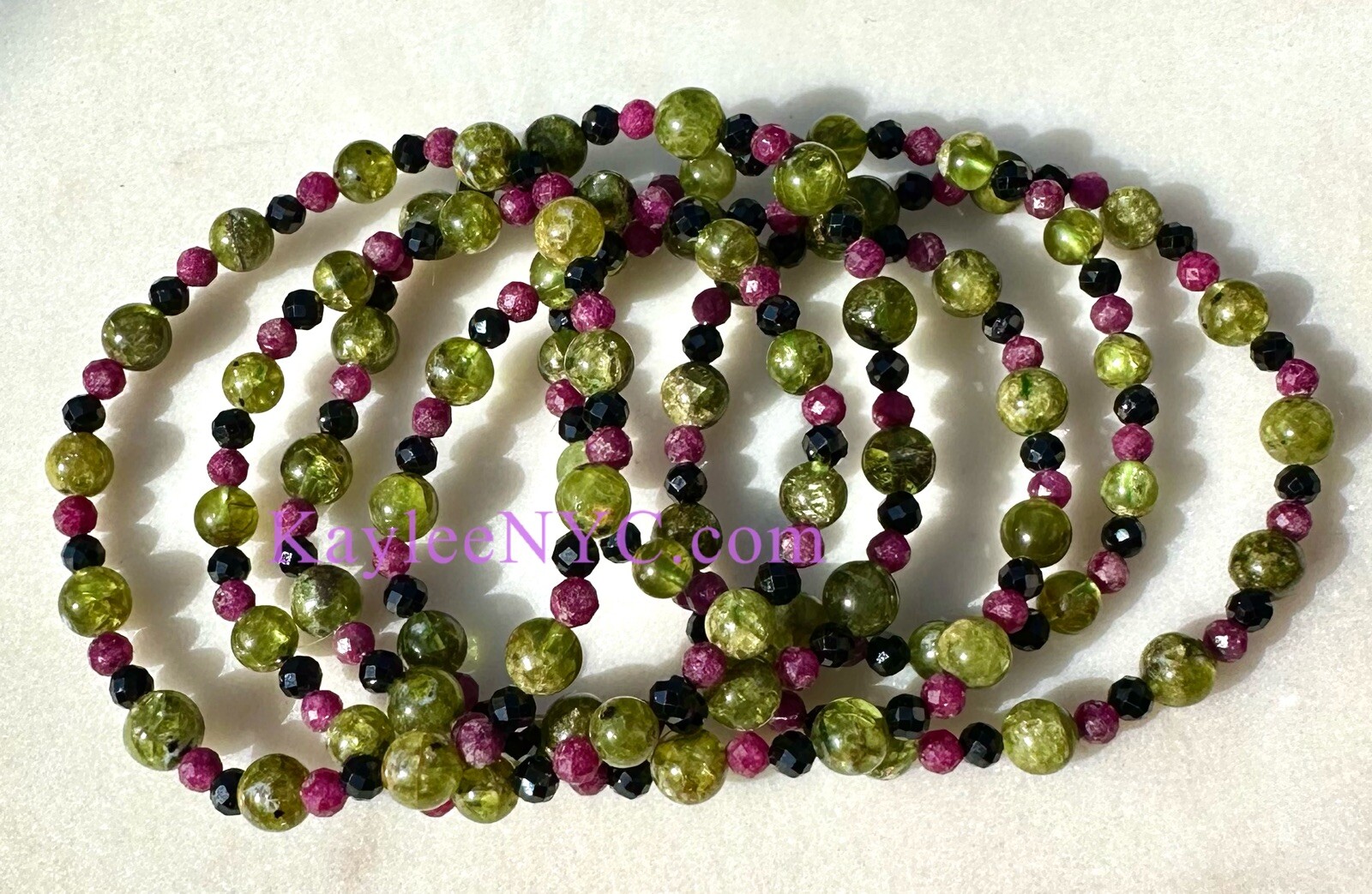 Wholesale Lot 6 Pcs Natural Crystal Leo Zodiac Stretch Bracelet Healing