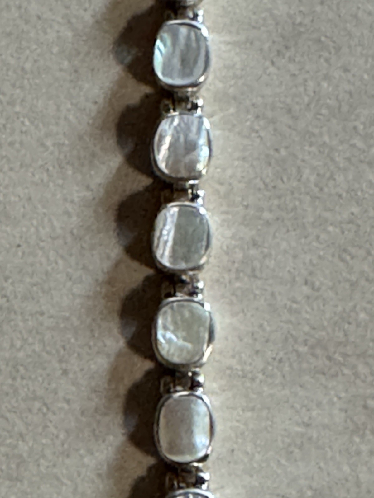 Peyote Bird Bracelet 7.5 inches ,925 sterling moonstone lobster claw
