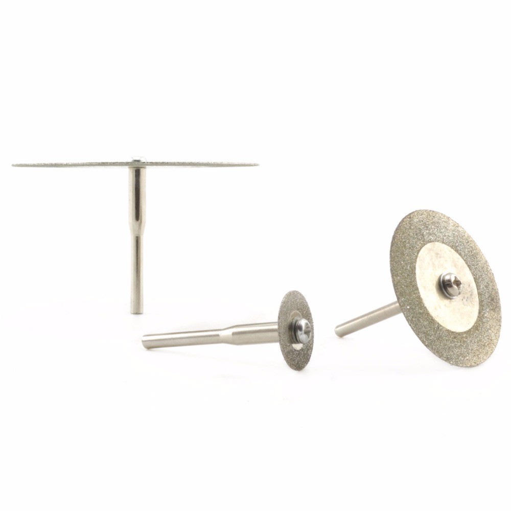10Pcs 16-60mm Diamond Coated Mini Cutting Disc Wheels for Hobby Drills