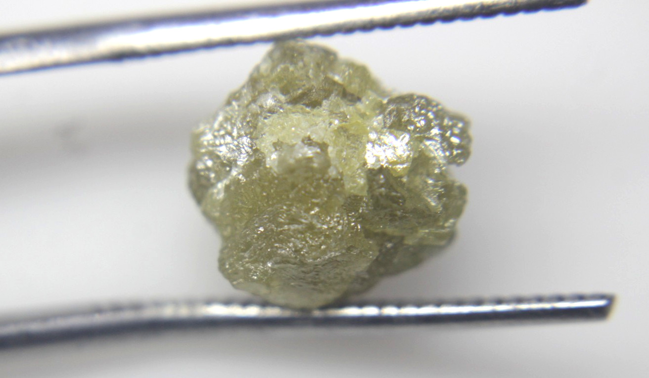 6.23CTS /1 PIECE NATURAL REAL RAW UNCUT YELLOW ROUGH DIAMOND 11.53×10.47×7.21 MM