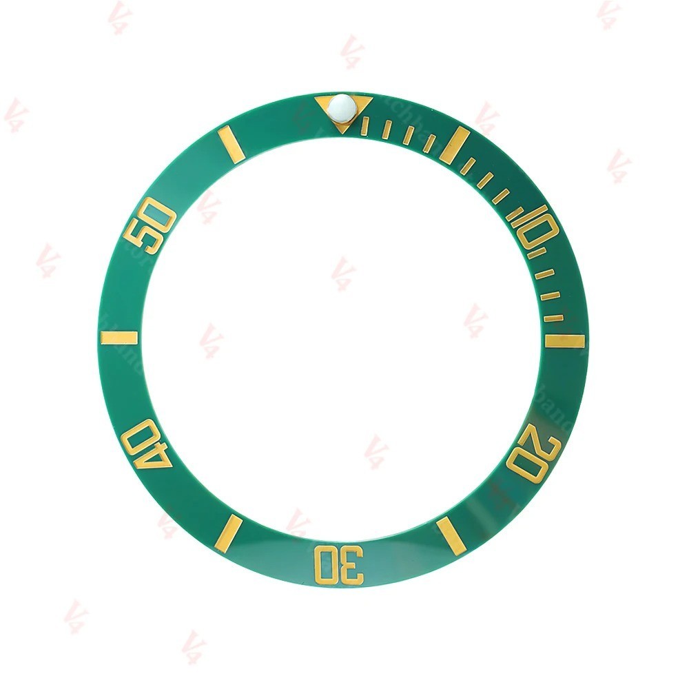 38*30.5mm Ceramic Alloy Watch Bezel Insert Ring Slope for NH35/36 GMT Diving 40m