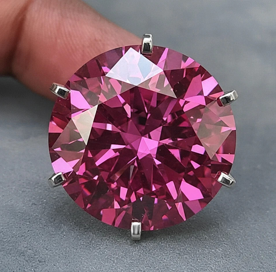 RARE 24.00 Ct Pink Diamond Ring With Certificate, Amazing Bling-SHIPPING FREE