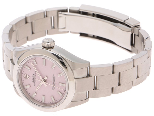 ROLEX 276200 Oyster Perpetual 28Watches Candy pink dial Stainless Steel【472】