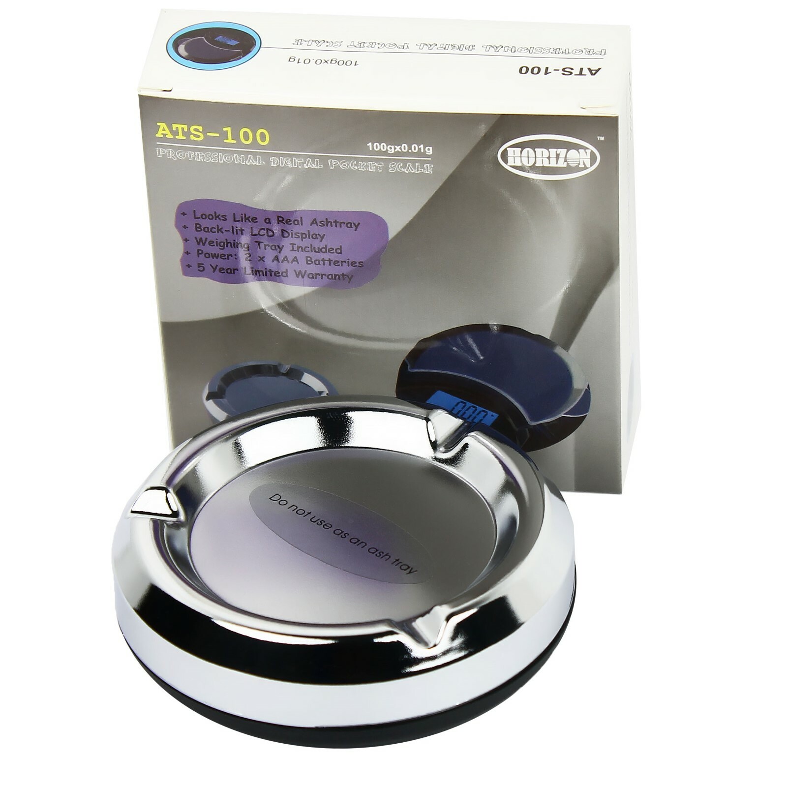0.01g x 100g Digital Scale – Ash Tray – Scale ATS-100 .01 gram accuracy