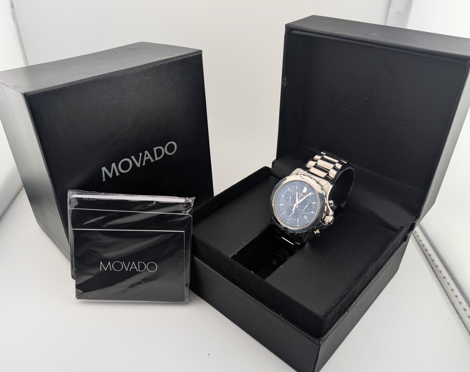 Movado Men’s Series 800 SS W/Black Dial; Model #14.1.27.1426 ~ Special