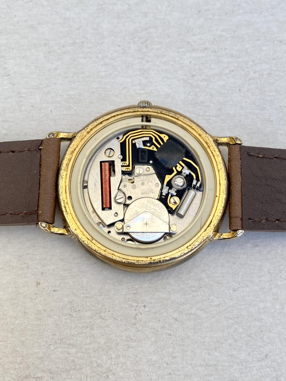 Vintage Jungfrau Watch Quartz Moonphase Mens