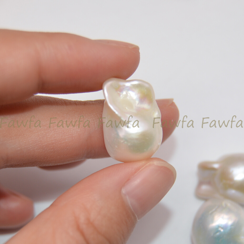 1Pc Natural 15-30mm No Drilled Hole Keshi Freshwater Pearl Baroque Loose Bead