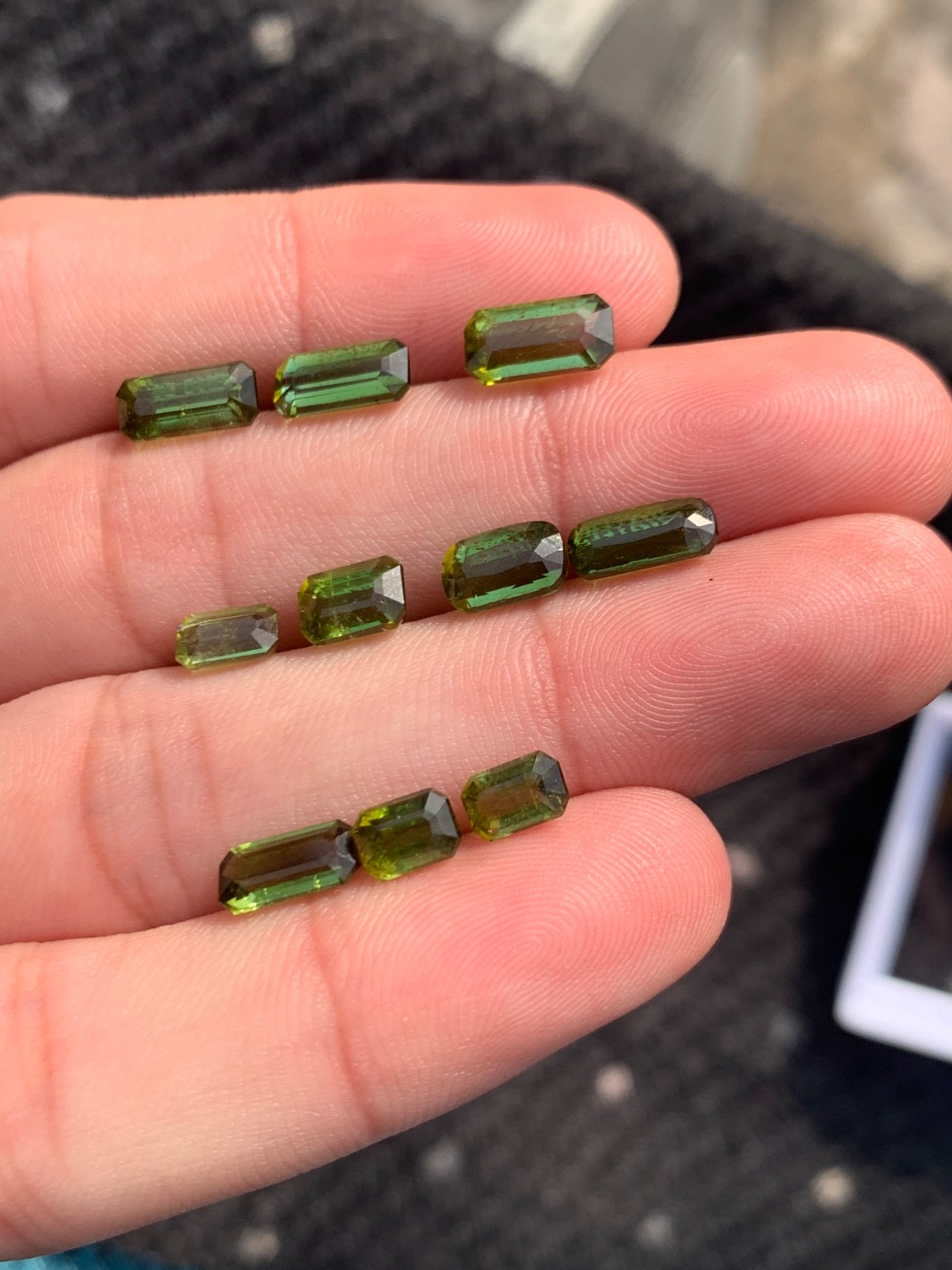 Wholesale Lot 11.70 Ct Natural Tourmaline 10 Pcs Emerald Cut Loose Gemstones