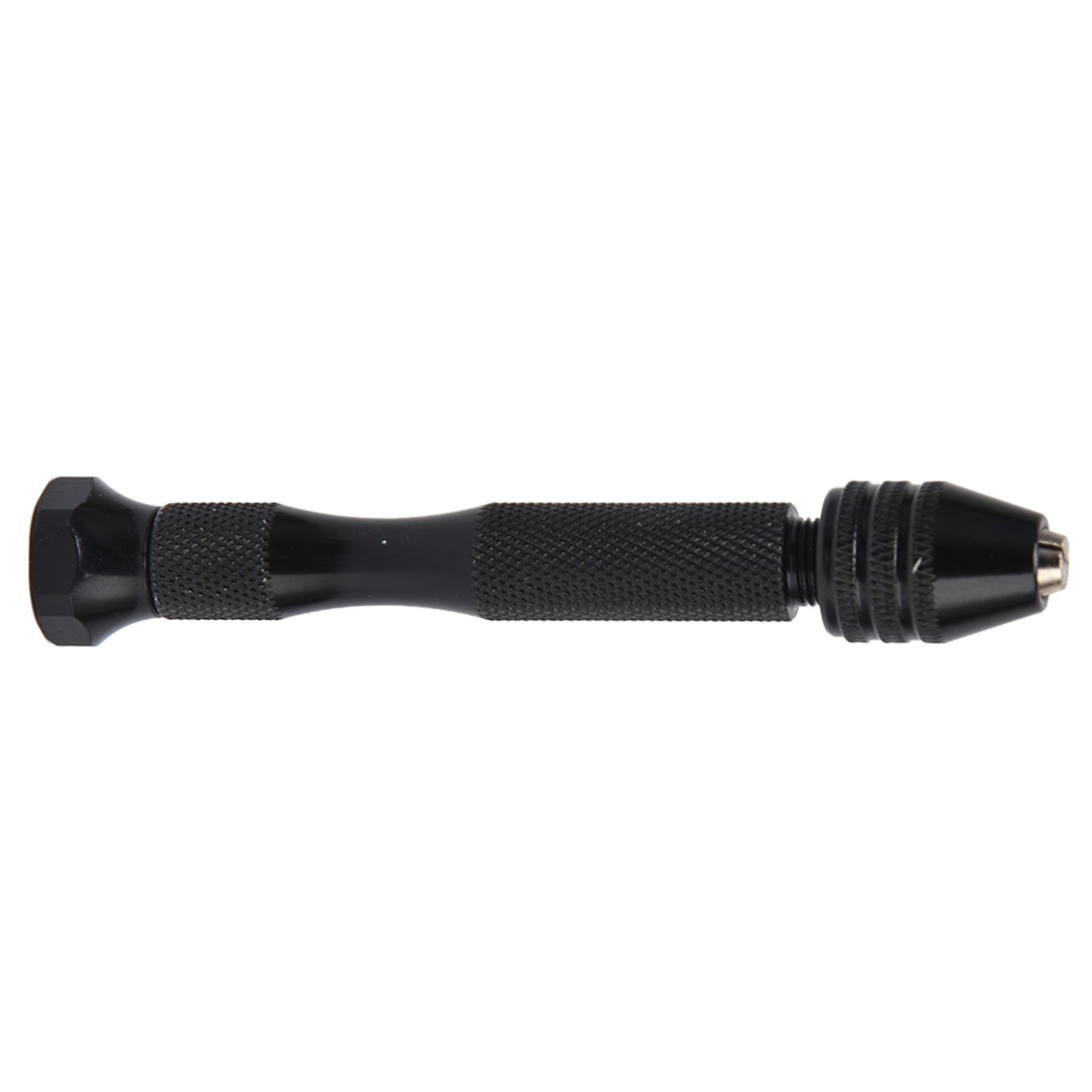 Pin Vise Hand Drill Mini Twist Drill 0.3-3.4mm Clamping (Black)