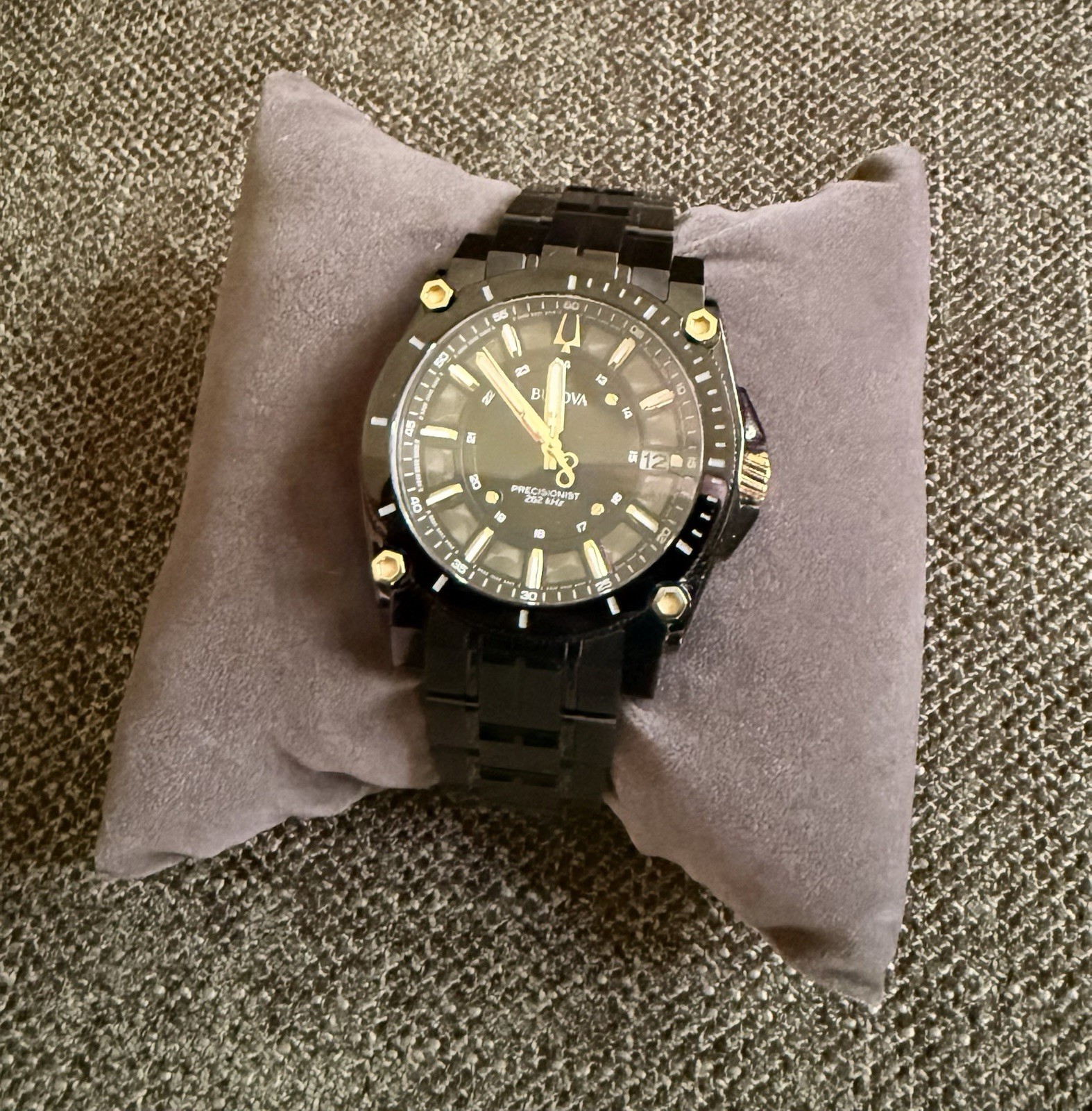 Bulova Men’s Precisionist Quartz Black Stainless Steel Watch