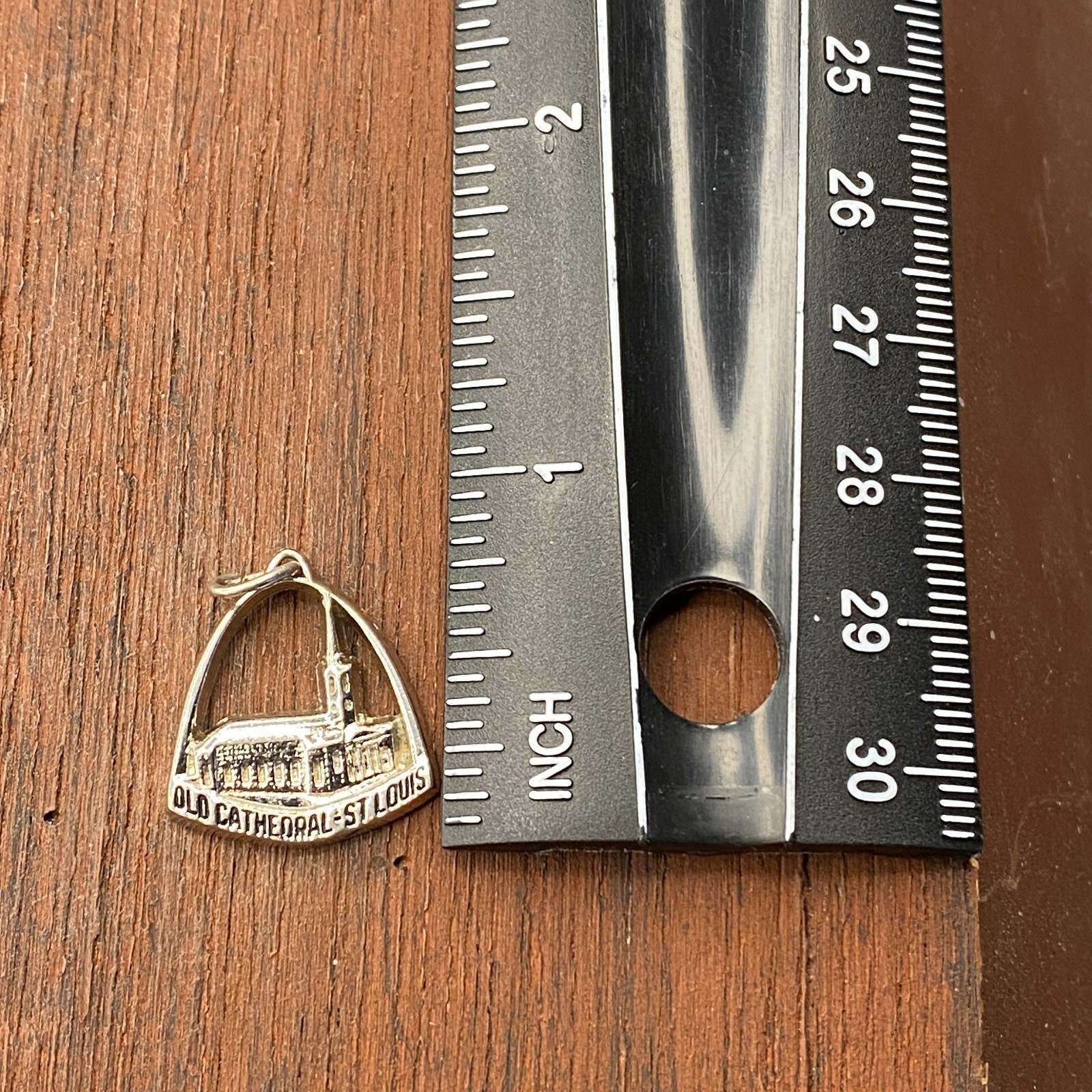 Vintage Kinney 925 Sterling Silver “Old Cathedral St Louis” Pendant Charm