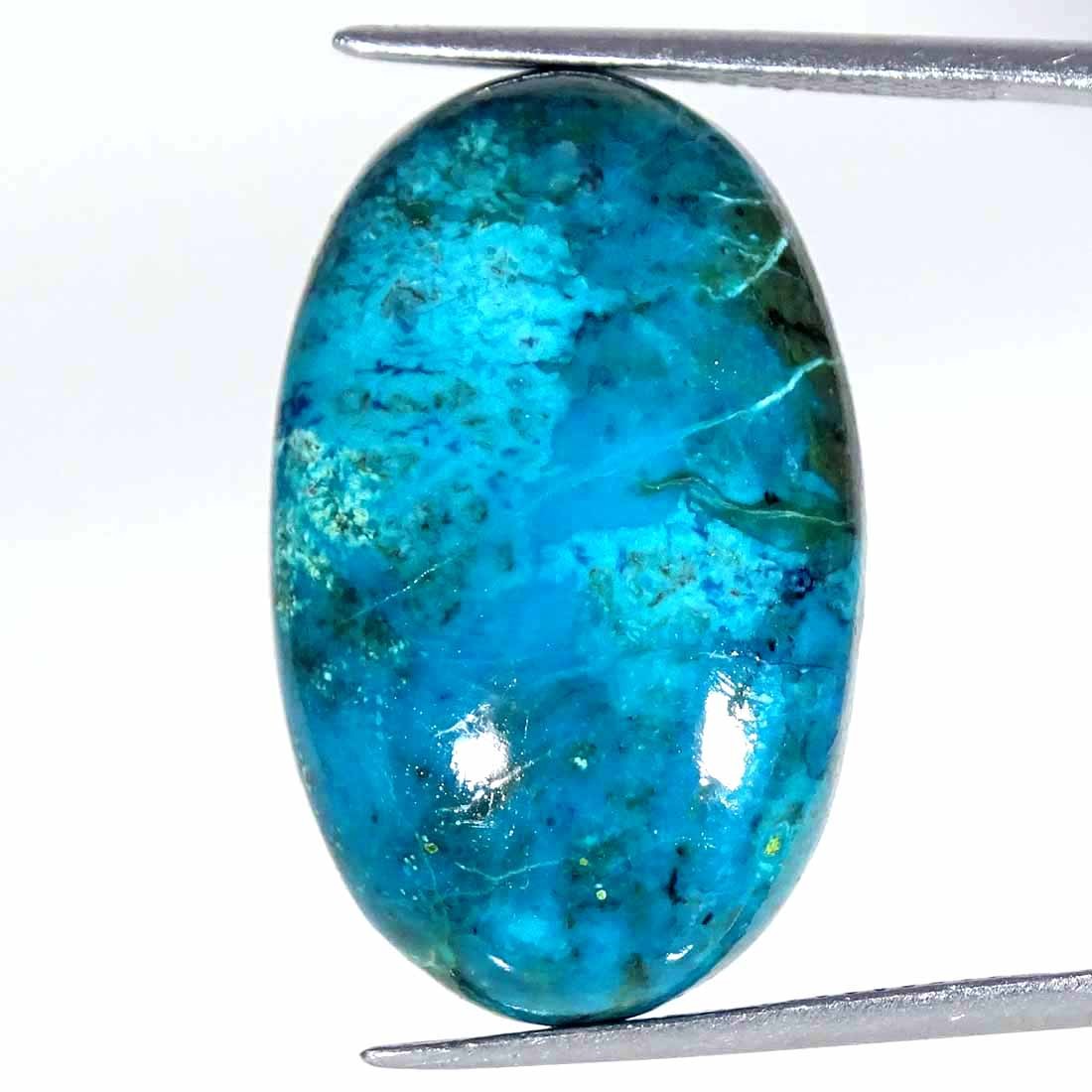 23.10Cts Natural Shattuckite Oval Loose Gemstone For Jewelry Making 16x26x6mm