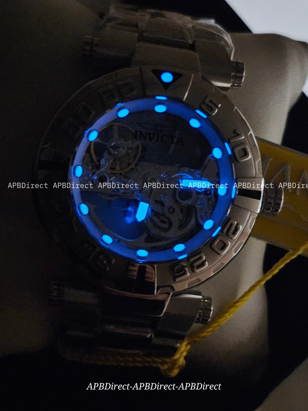 Invicta Subaqua Noma I – Automatic BRIDGE Mvmnt Skeleton Black Bezel mens watch