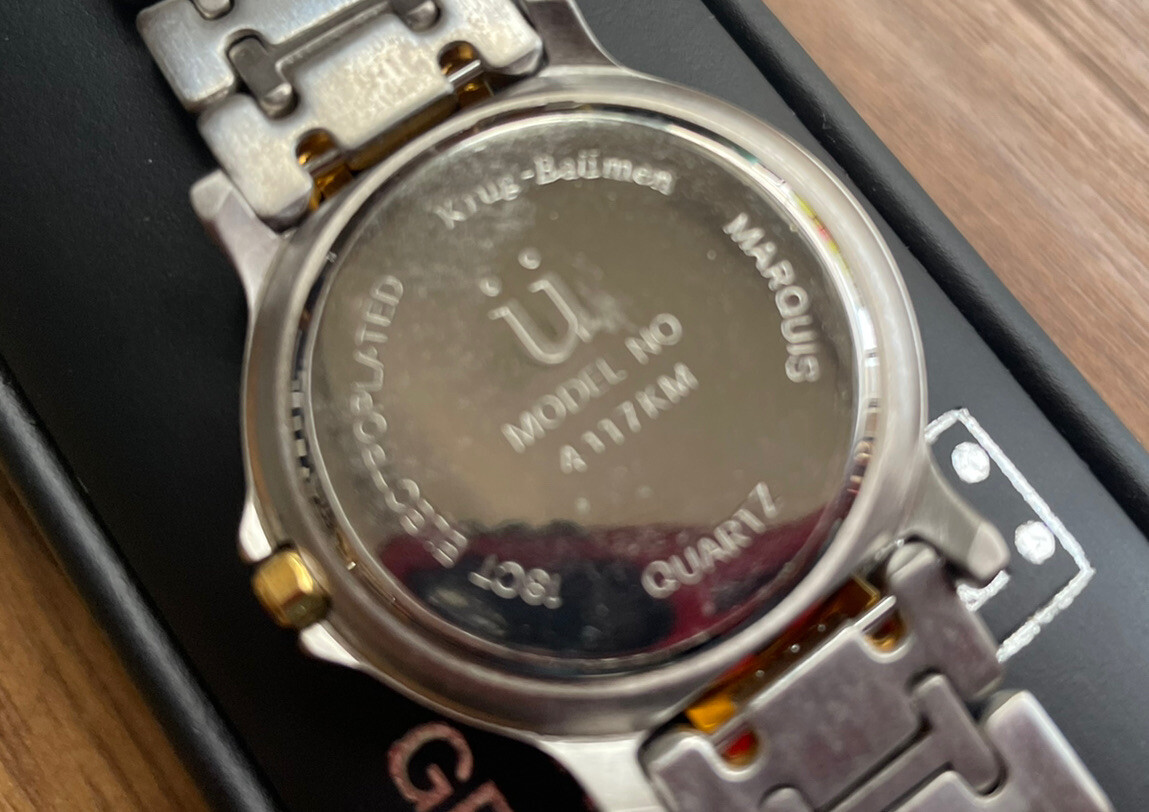 KRUG – BAUMEN MARQUIS GENT’S WATCH / 18CT GOLD ELECTROPLATED /4117KM/UNWORN MINT