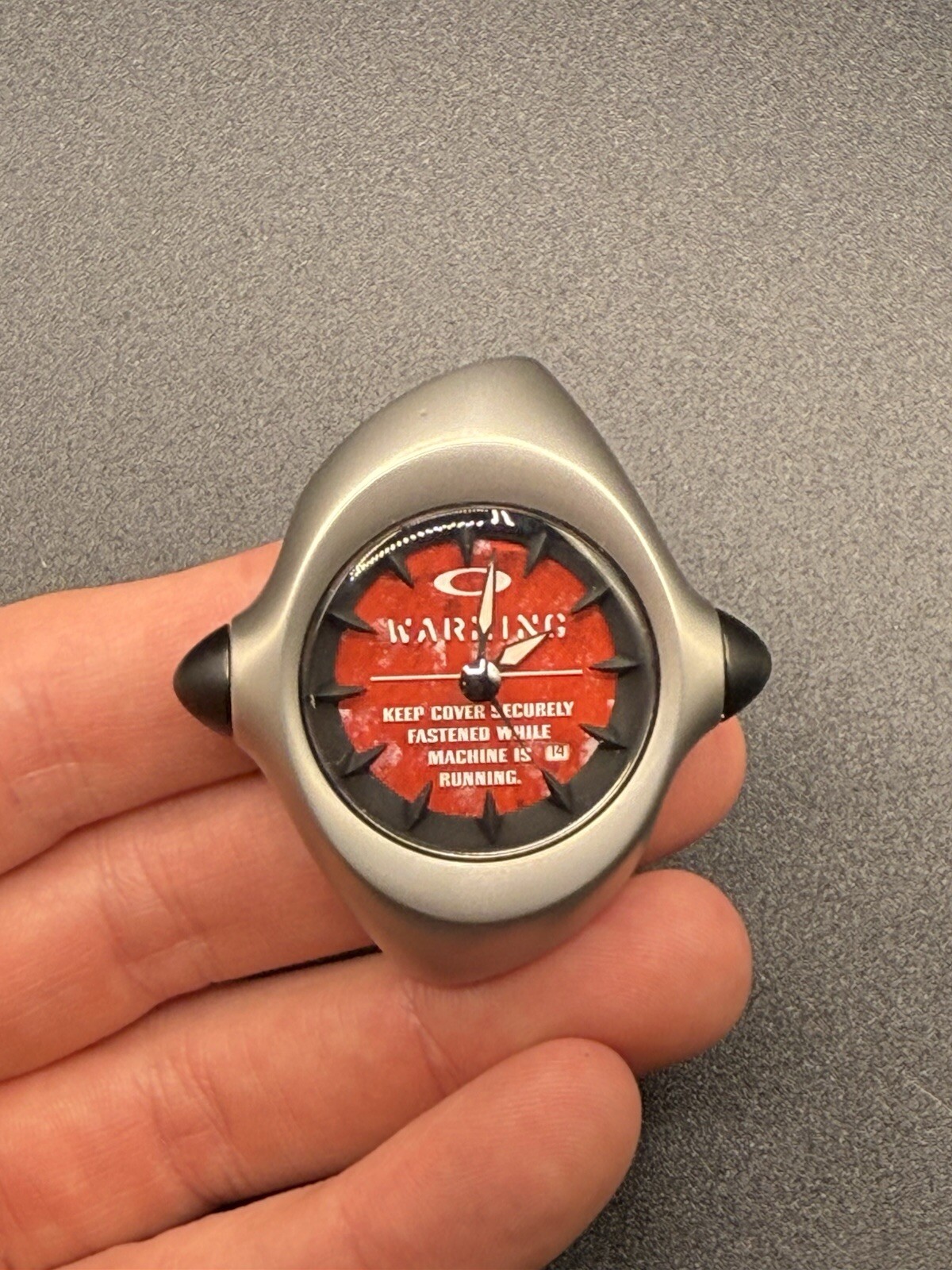 Oakley Crush “Warning” Red Dial Watch (New Condition/No Band)