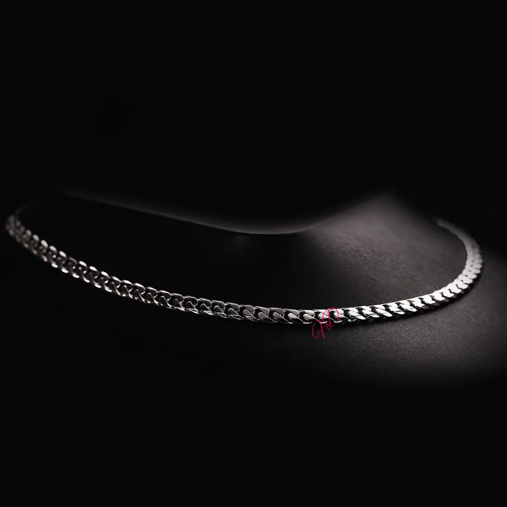 950 Platinum Mens Miami Cuban Chain Width 5 MM Necklace Length 20 Inches