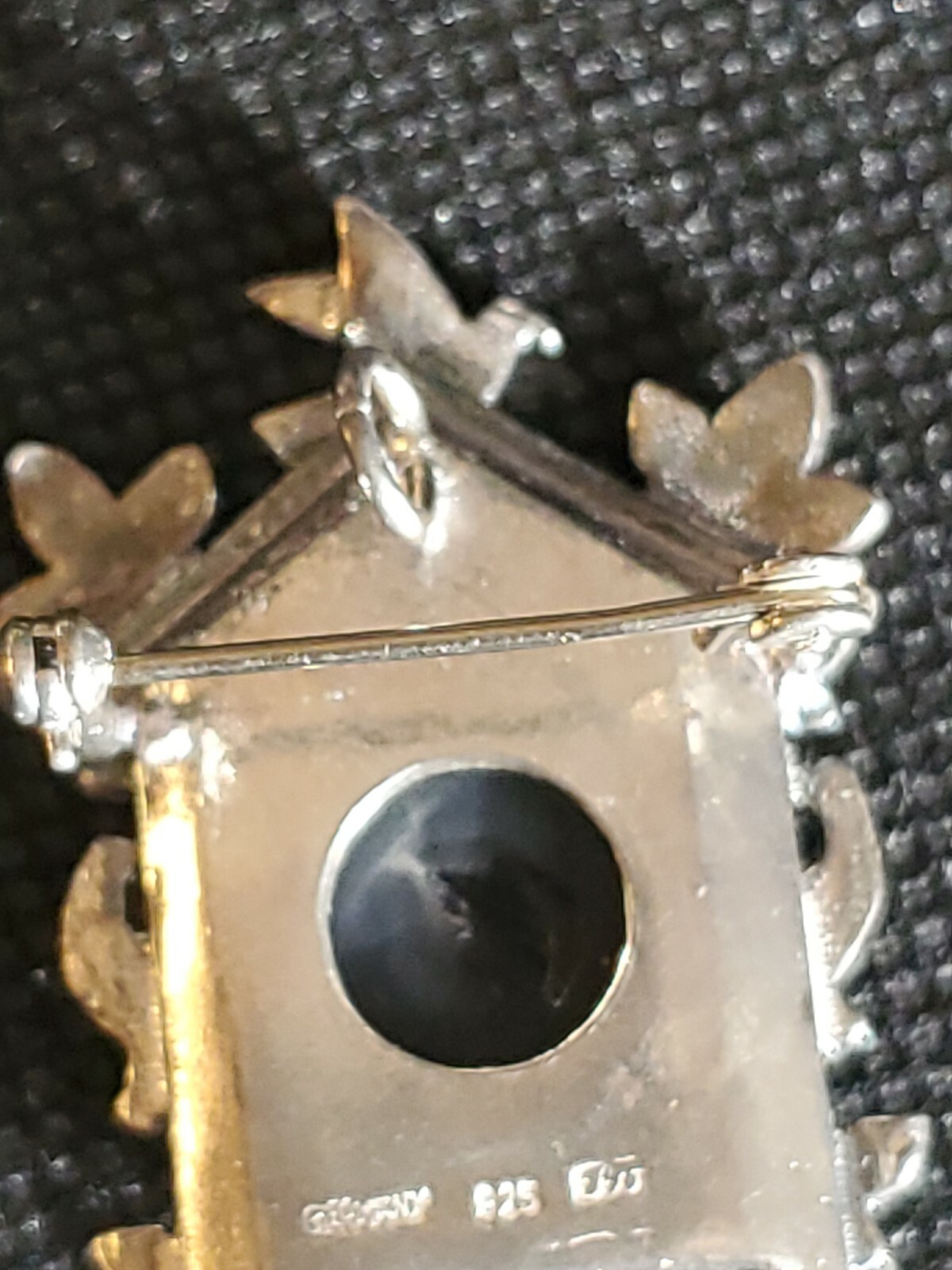 Vintage Cuckoo Clock Pendant, Sterling Silver Made In Germany (By Elo or Elir)