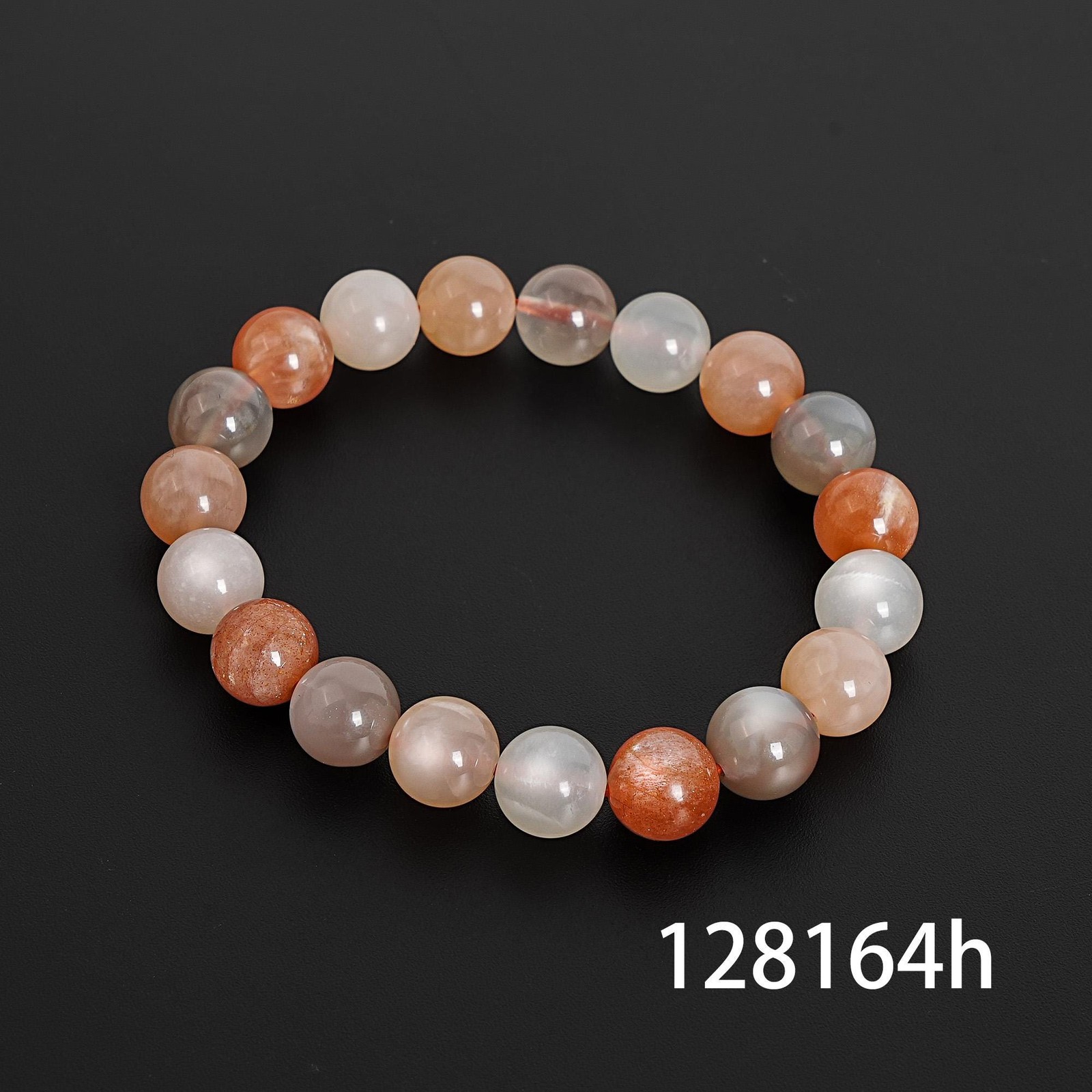 AAA Orange Moonstone Gemstone Bracelet 8MM 9MM 10MM 11MM 12MM 13MM 14MM 15MM