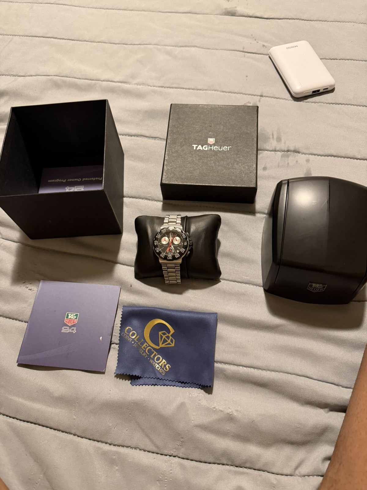 Mens Tag Heuer Formula 1 Quartz Chrono Wrist Watch CAC1110 Sz 8″