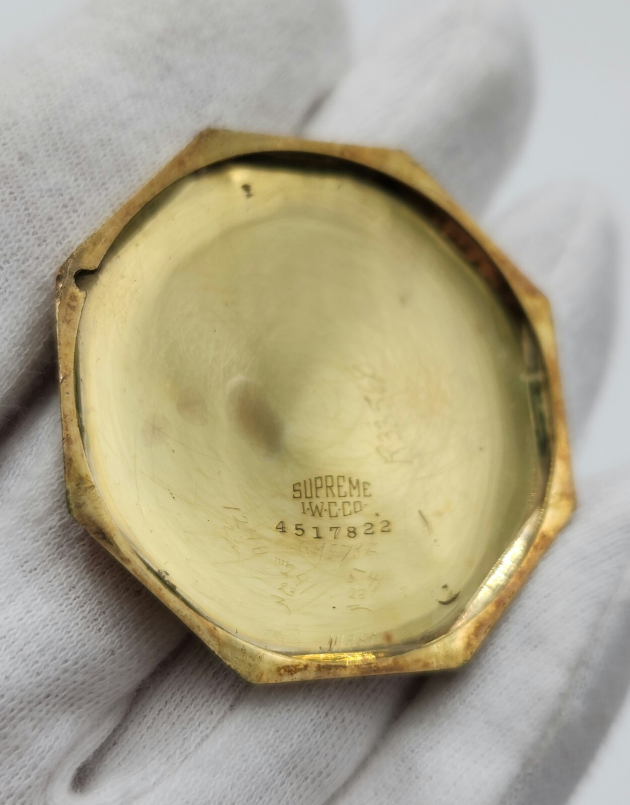 Illinois Supreme Double Roller Octagonal Pocket Watch – FOR PARTS / REPAIR