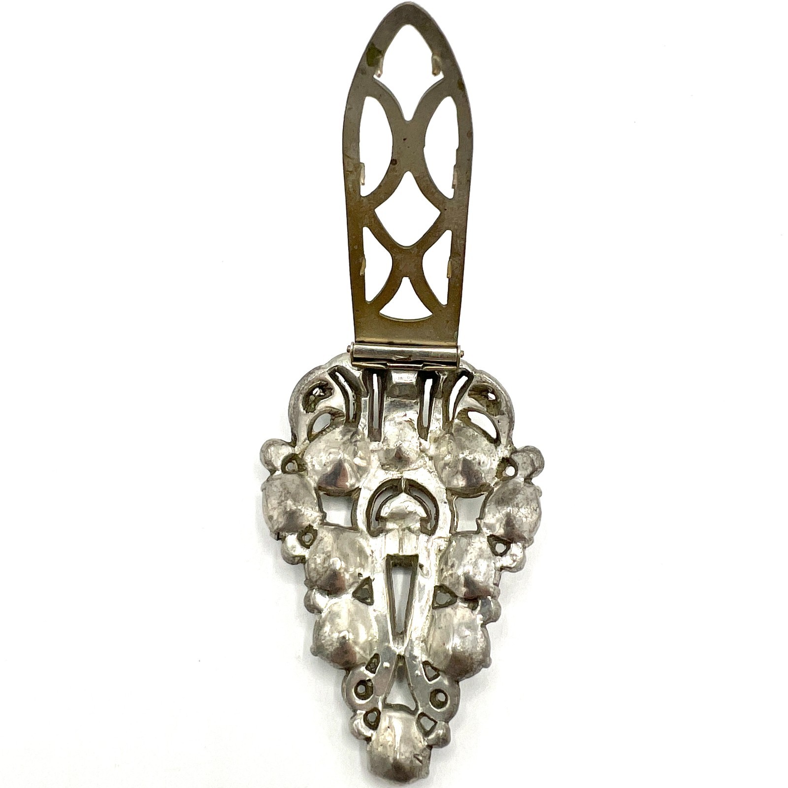 Fantastic Vintage Signed Eisenberg Original Art Deco Rhinestone dress clip