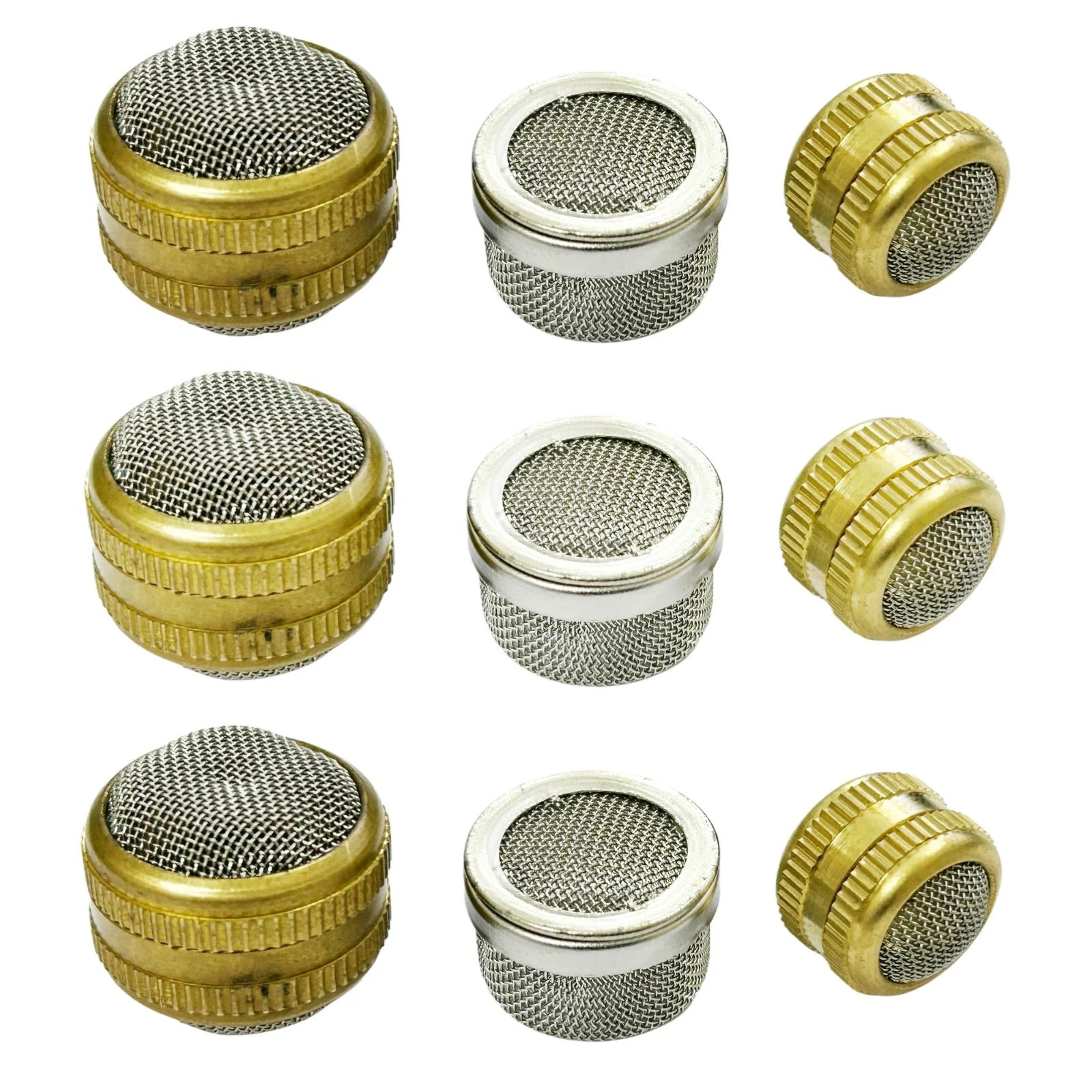 9pc Brass & Steel Ultrasonic Cleaning Mesh Screw Basket Watch Tool 16,25,20mm