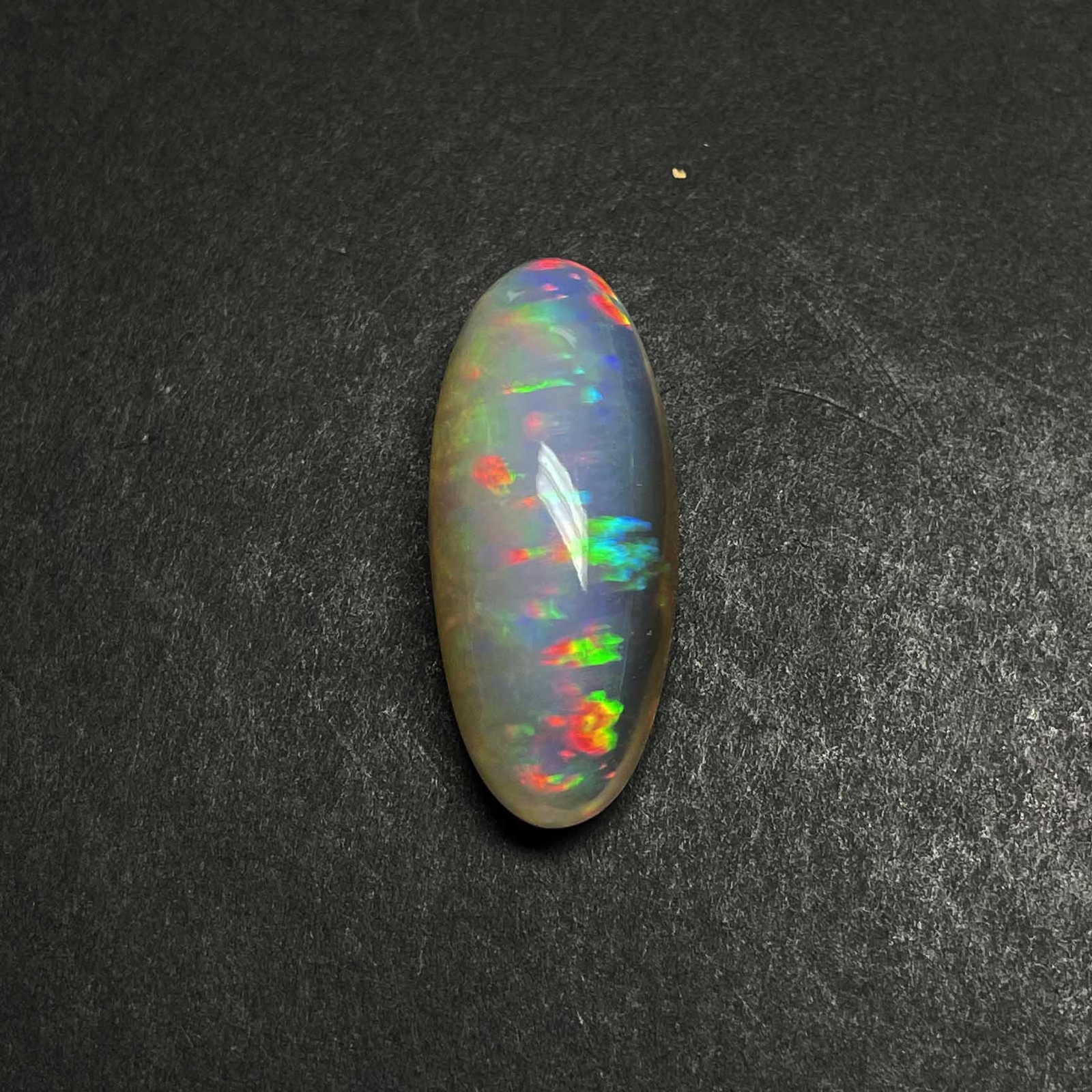 Natural Ethiopian Opal Oval Gemstone Cabochon 15*36 MM 32.45 CT