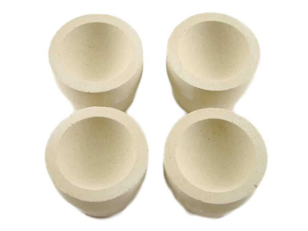 Lot of 8 – # 8AM Mabor Cupel 1-3/4 Gold-Assay-Smelting-Refining-Melting-Cupels