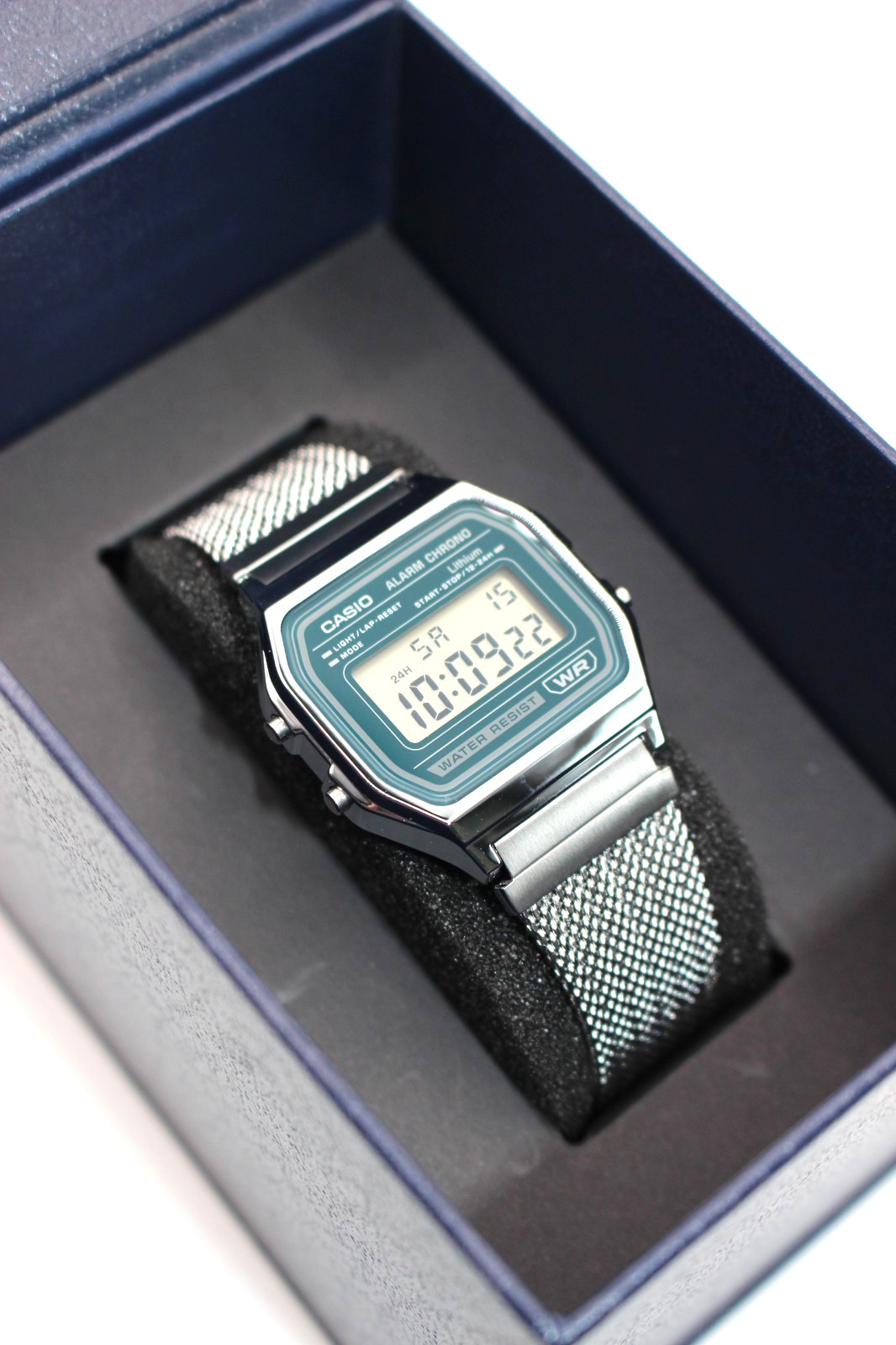 CASIO CLASSIC Series A158WEM-3JF Digital Unisex Green Dial Stainless Steel Resin