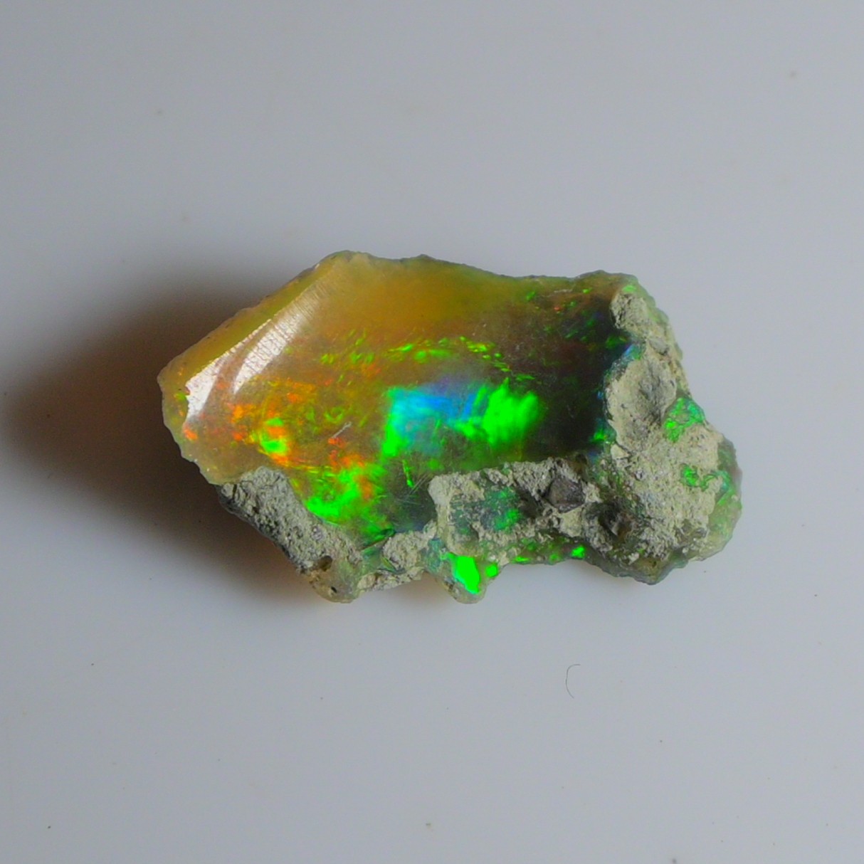 5.05 Cts Natural Black Ethiopian Opal Rough, Fire Opal Gemstone, Welo Opal Raw