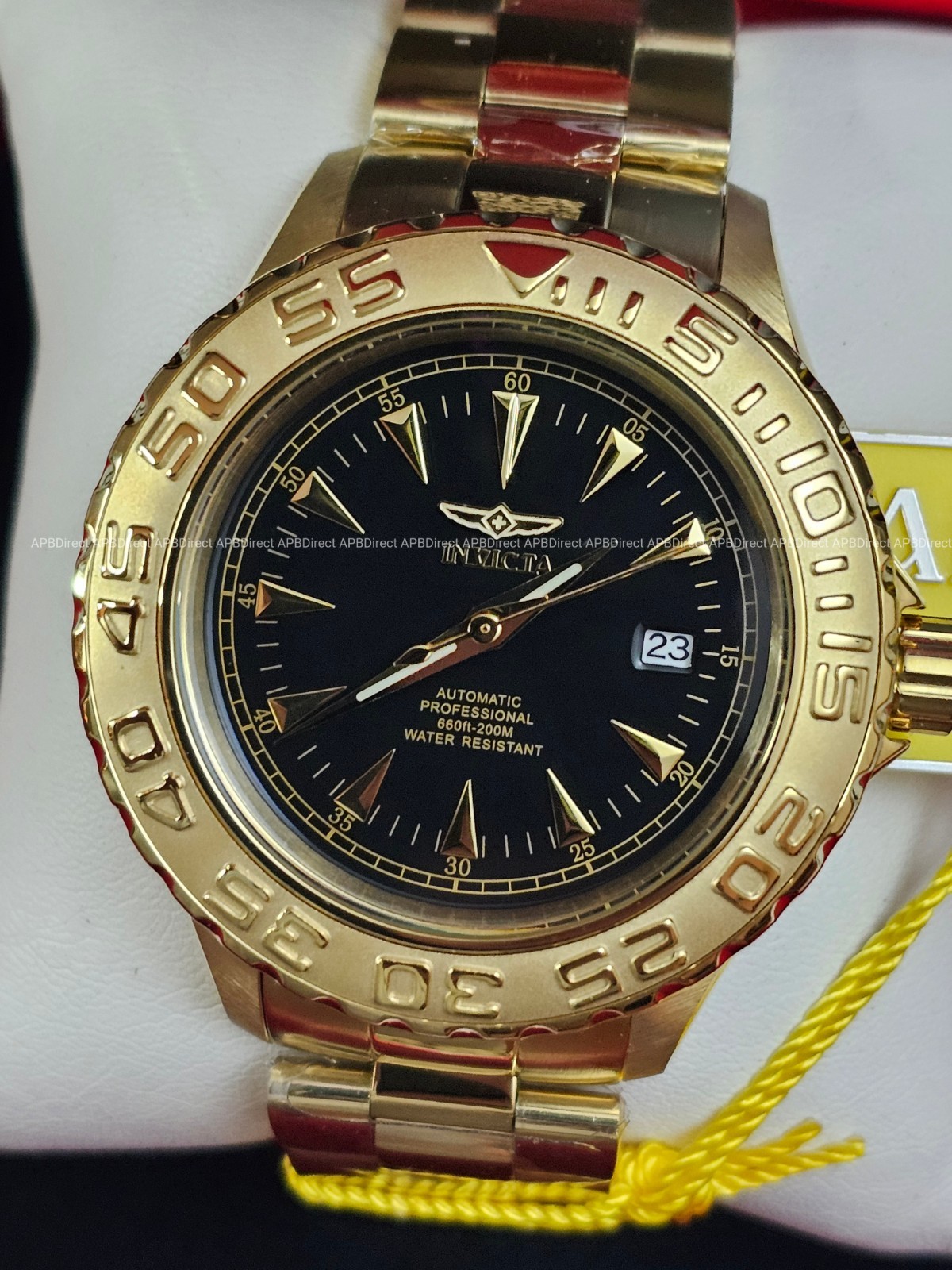 Invicta – Ocean Ghost Automatic – Gold Plated – Exhibition Caseback – mens watch
