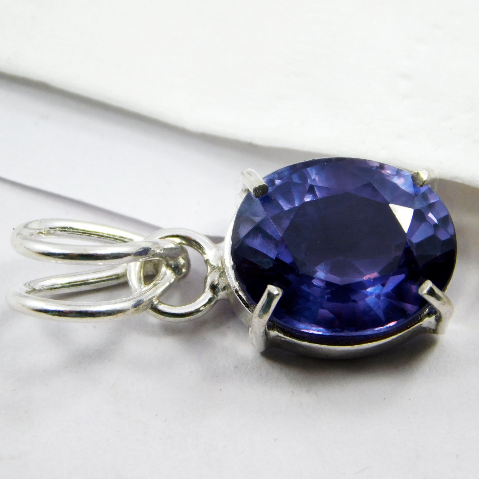 CERTIFIED 18.70 Ct Natural California Rare Blue Benitoite Pendant Gemstone✔
