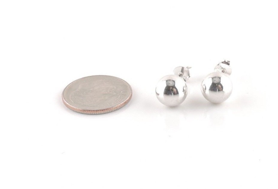 Sterling Silver 2 mm thru 12 mm Ball Stud Earrings – Pairs – Multi Packs – Free