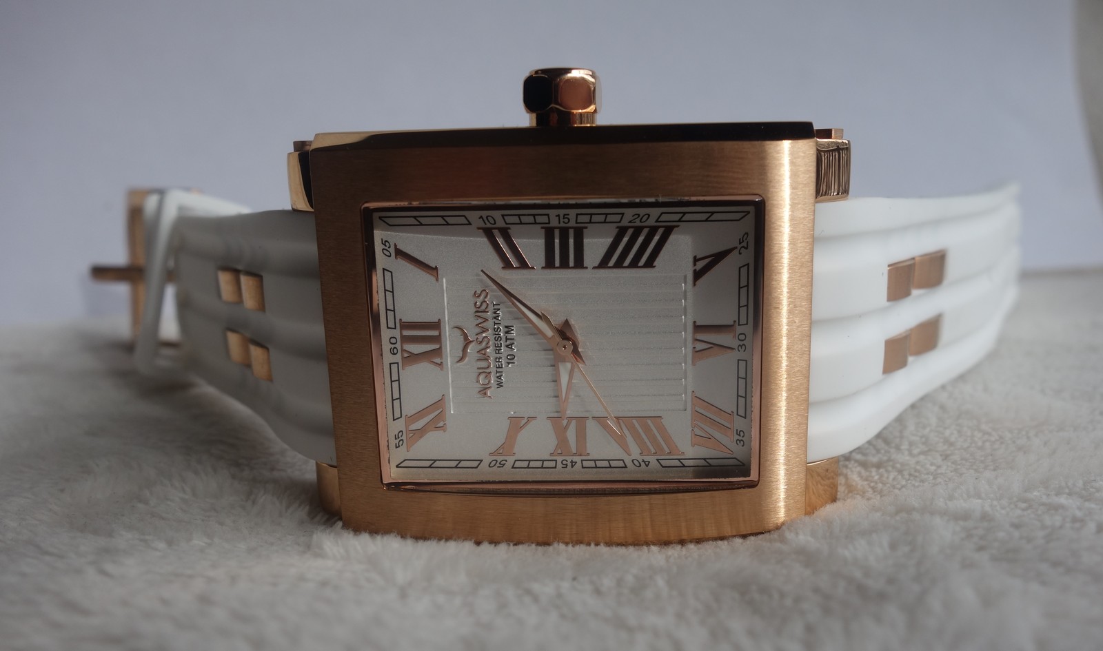 Aquaswiss MENS WATCH Tang Skeleton white and rose gold NEW