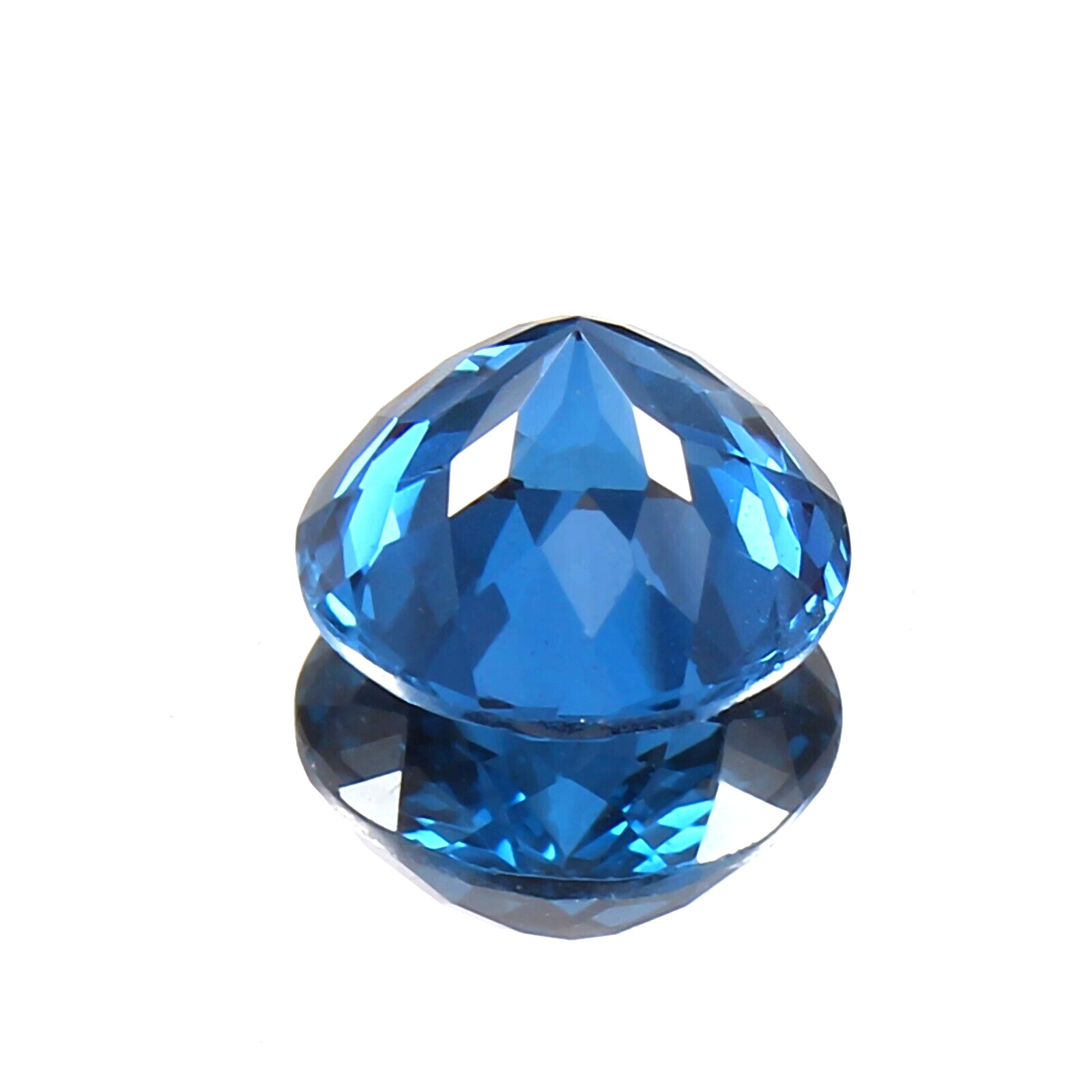 AAA 11.50 MM Natural Flawless Brazilian Blue Tourmaline Loose Round Gemstone Cut