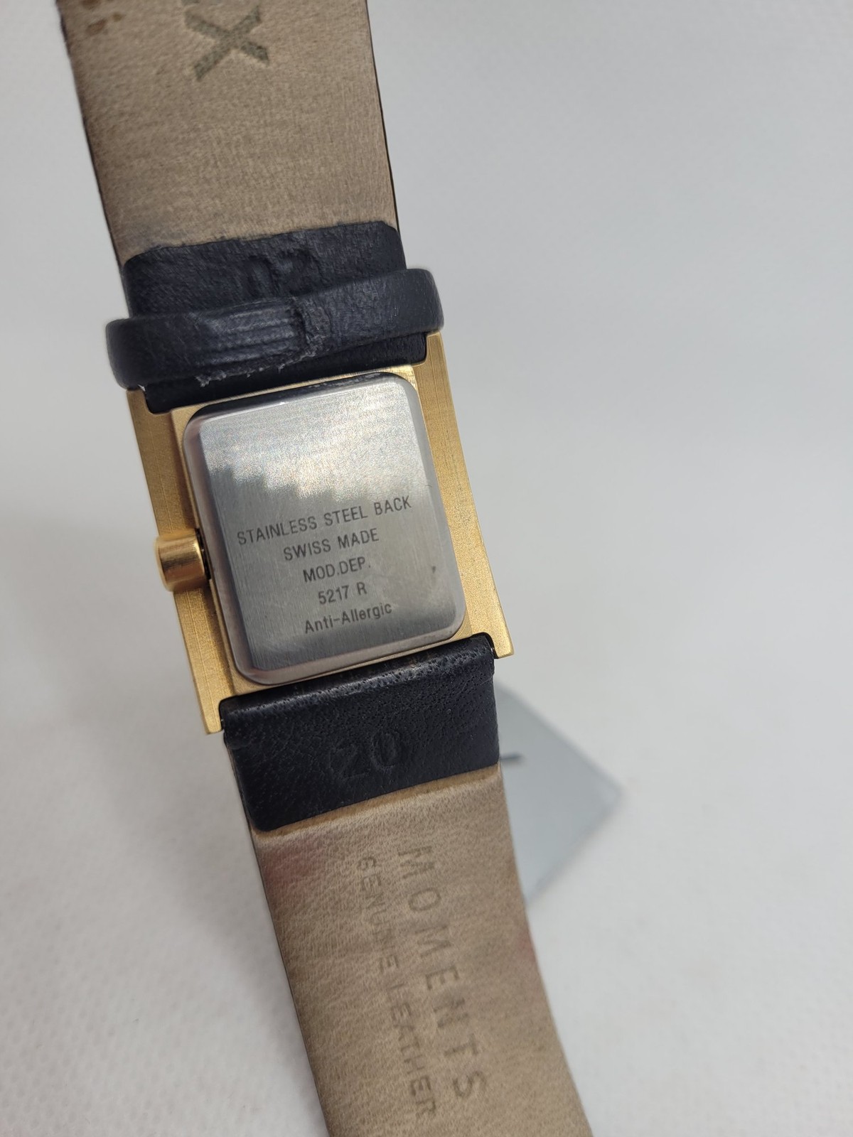 Alfex Women’s Wristwatch Swiss Made Gold Case Leather Strap 5217 R
