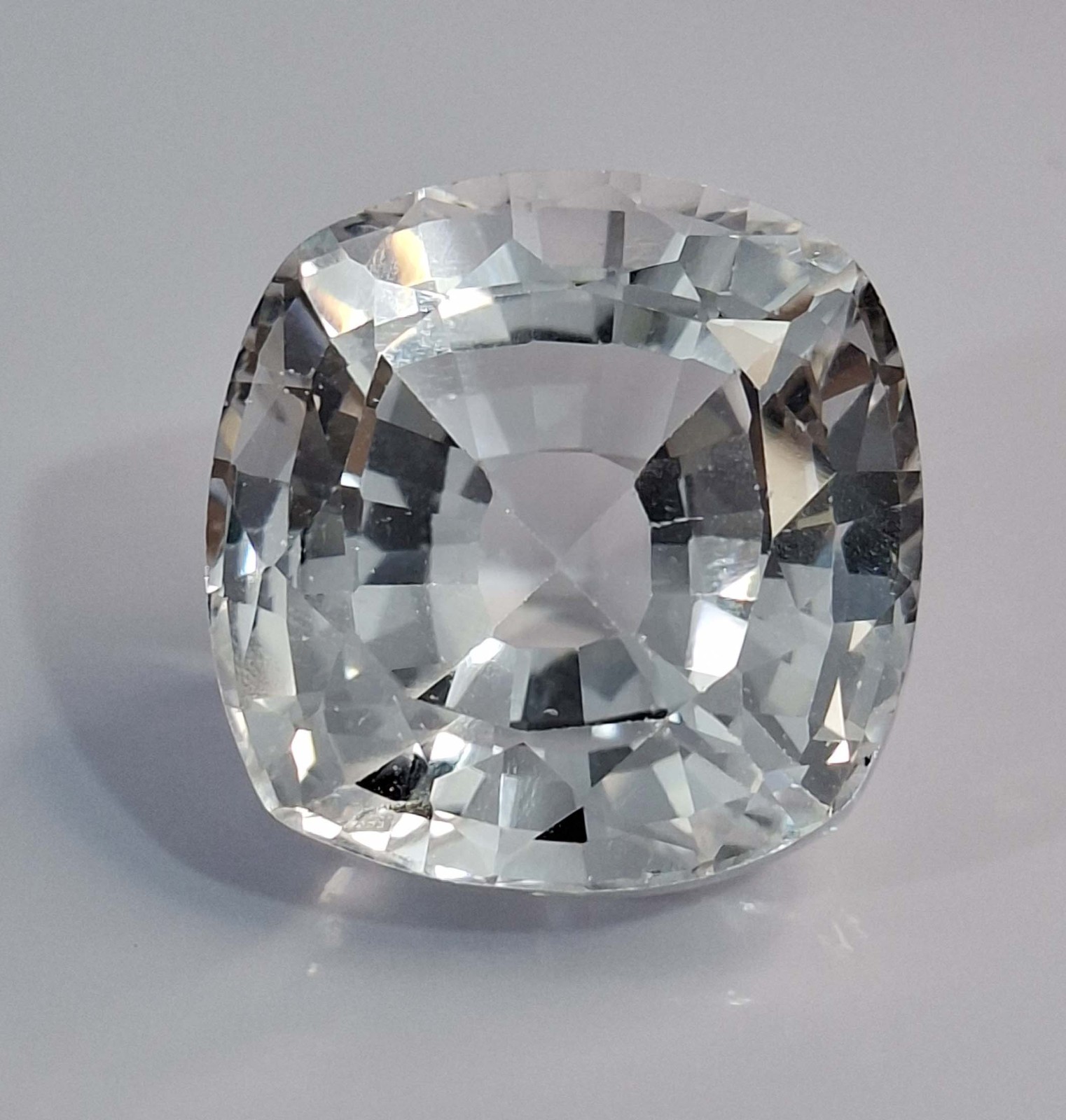 White Sapphire Natural Cushion Cut 58-60 Ct Certified Loose Gemstone SP1222
