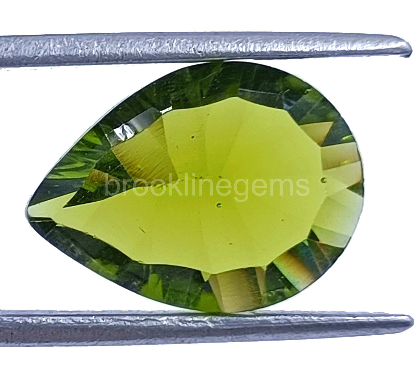 Natural Hiddenite 7.00 Ct PEAR SHAPE Green Rare Certified Stunning Gemstone 5ATU
