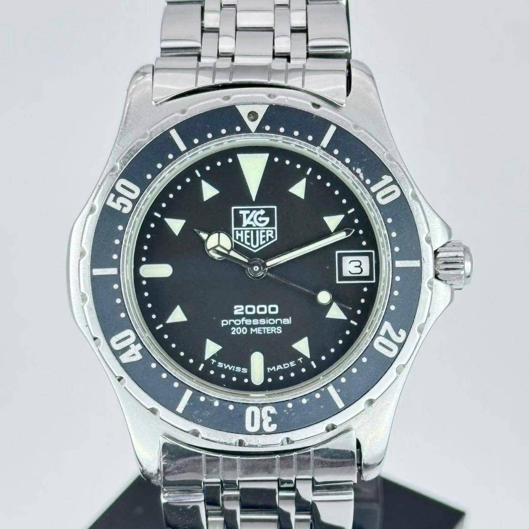 TAG Heuer Professional 200M 973.006 Quartz Black Dial Diver Watch 38mm