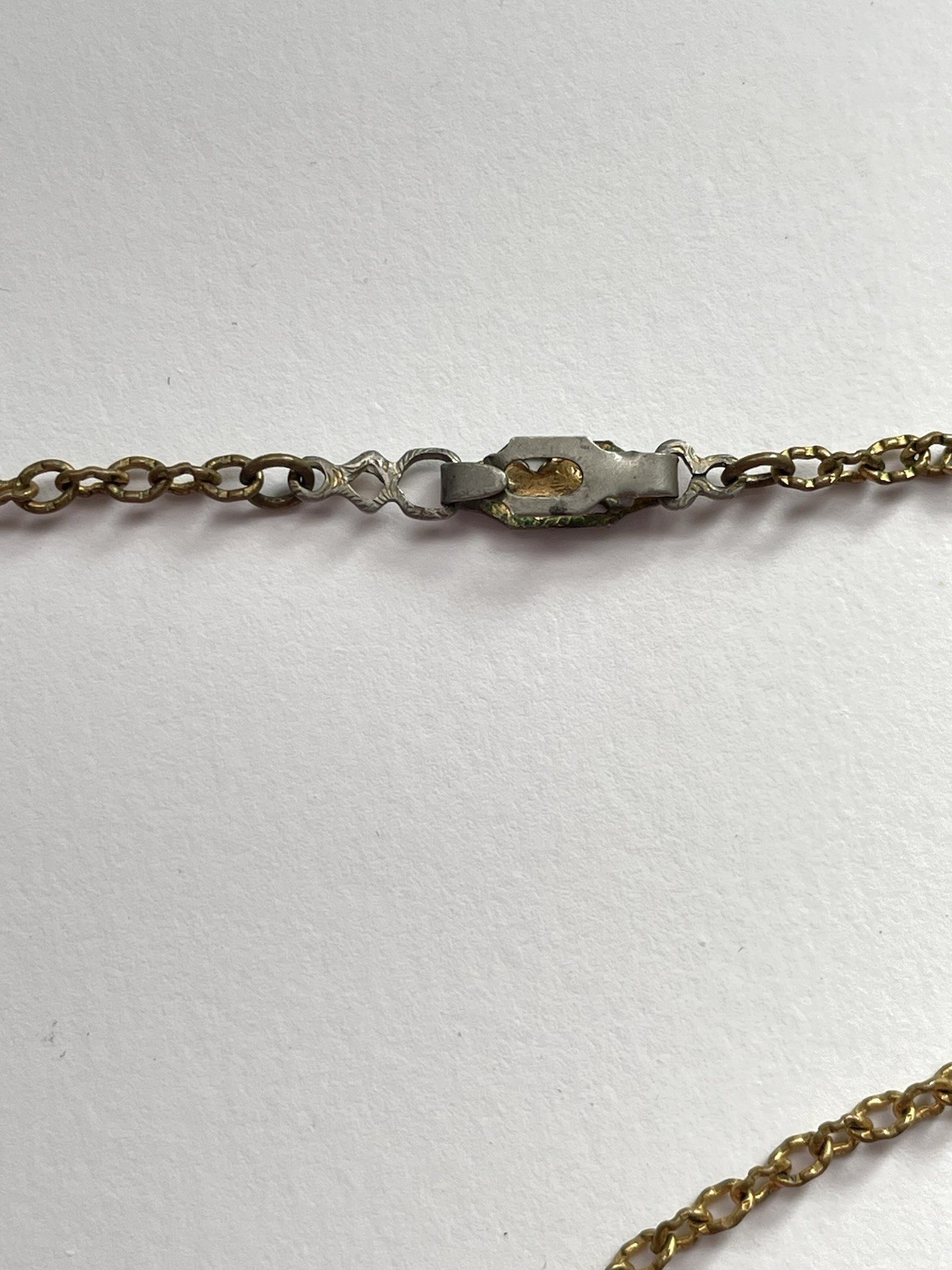 Vintage Enamel and Black Onyx Gold tone Pendant Necklace Wonderful Details