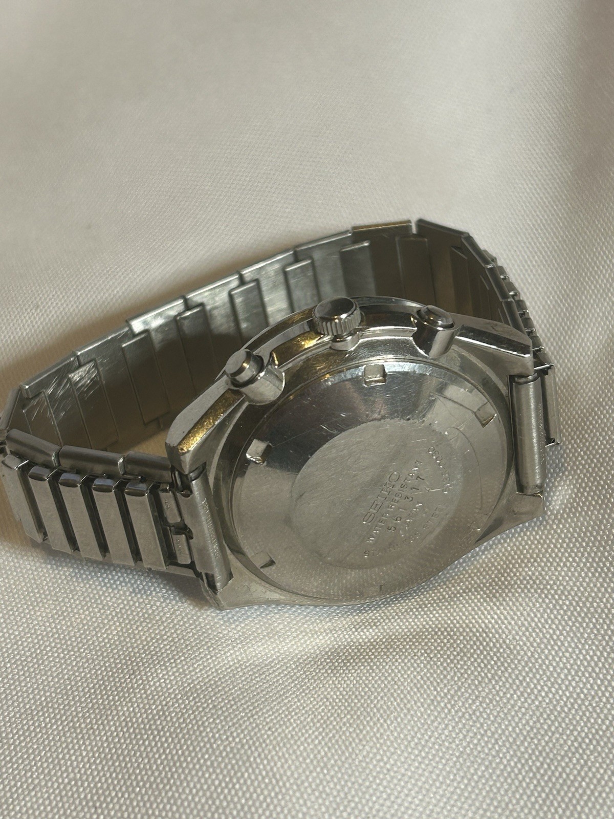 SEIKO 6138-0030 5 Sports Speed-Timer Champagne Dial Chronograph Automatic 1973