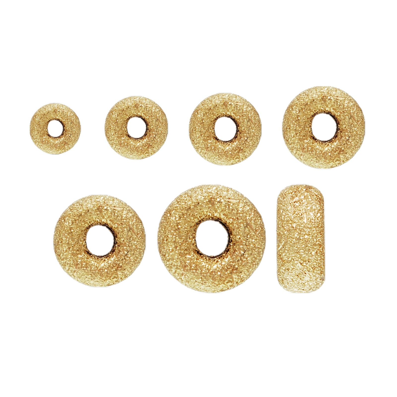 14K Gold Filled Stardust Rondelle Donut Tire Beads 3mm 4mm 5mm 6mm 7mm 8mm