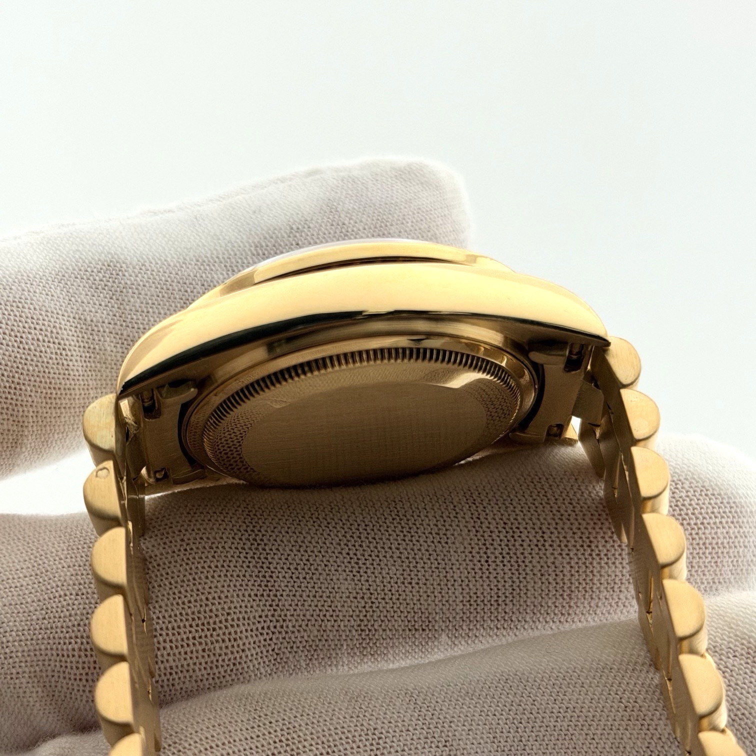 Rolex Day Date President 18038 36mm Quickset Black Diamond Dial & Bezel 18K Gold