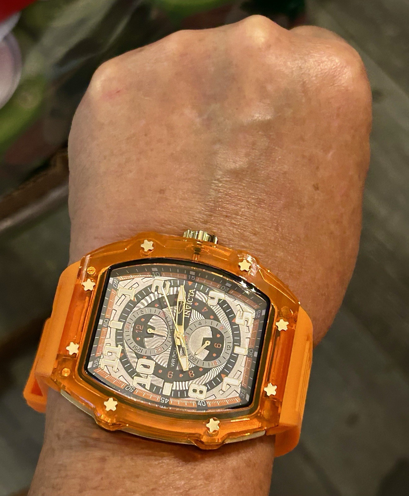 Invicta Racing Cyclone 48.5mm, WR 30m, 9”, New/Box/3yr Warranty, Orange, 48711